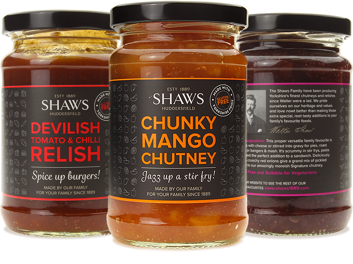 jar packaging design for shaws